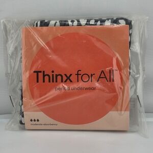 Thinx for All Period Underwear Womens Size S Wildcat Brief Moderate Absorbency‎